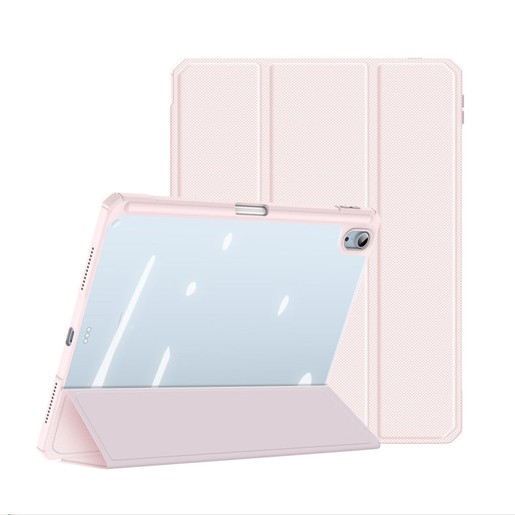 DUX DUCIS TOBY Series Shockproof PU Leather + PC + TPU Flip Smart Case For iPad Air 11 2024 / Air 2022 / 2020 10.9(Pink) - iPad Air (2022) / (2020) 10.9 Cases by DUX DUCIS | Online Shopping South Africa | PMC Jewellery | Buy Now Pay Later Mobicred