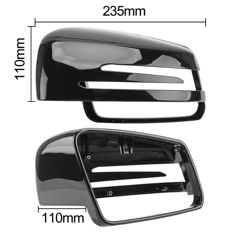 Car Reversing Rearview Mirror Housing for Mercedes-Benz W204 / W212, Style:Left Side(Bright Black) - Convex Mirror & Accessories by PMC Jewellery | Online Shopping South Africa | PMC Jewellery | Buy Now Pay Later Mobicred