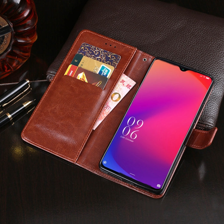 For Doogee X95 / X95 Pro idewei Crazy Horse Texture Horizontal Flip Leather Case with Holder & Card Slots & Wallet(Black) - More Brand by idewei | Online Shopping South Africa | PMC Jewellery | Buy Now Pay Later Mobicred