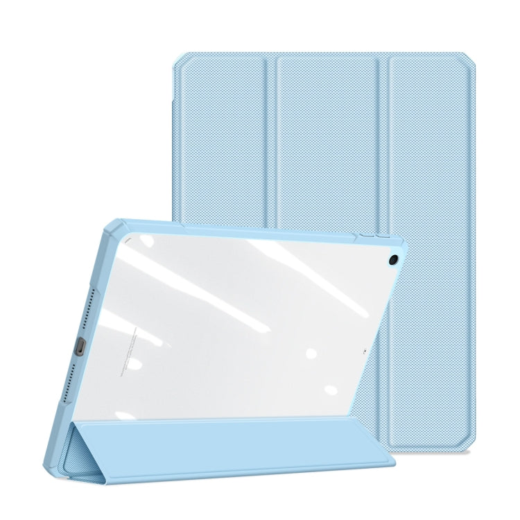 DUX DUCIS TOBY Series Shockproof PU Leather + PC + TPU Horizontal Flip Case with Holder & Pen Slot & Sleep / Wake-up Function For iPad 9.7 inch 2017 / 2018(Blue) - iPad 9.7 (2018) & (2017) Cases by DUX DUCIS | Online Shopping South Africa | PMC Jewellery | Buy Now Pay Later Mobicred