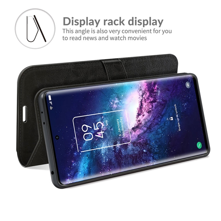 For TCL 20 Pro 5G R64 Texture Single Horizontal Flip Protective Case with Holder & Card Slots & Wallet& Photo Frame(Black) - More Brand by PMC Jewellery | Online Shopping South Africa | PMC Jewellery