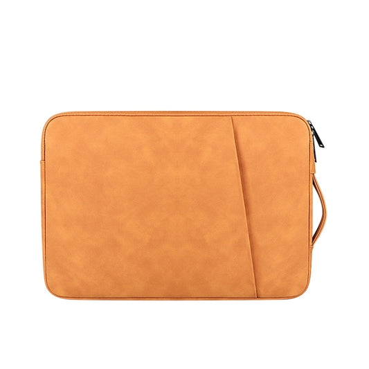 ND08 Sheepskin Notebook Iner Bag, Size:14.1-15.4 inch(Cowhide Yellow) - 14.1 inch by PMC Jewellery | Online Shopping South Africa | PMC Jewellery | Buy Now Pay Later Mobicred