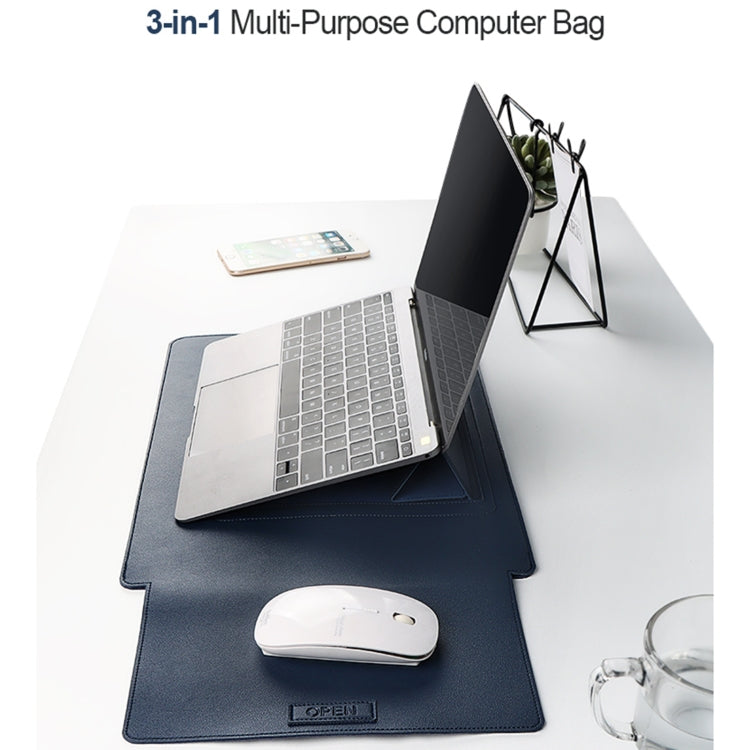 PU06 3 in 1 PU Multifunctional Laptop Bag, Size:14.1-15.4 inch(Sapphire Blue) - 15 inch by PMC Jewellery | Online Shopping South Africa | PMC Jewellery | Buy Now Pay Later Mobicred