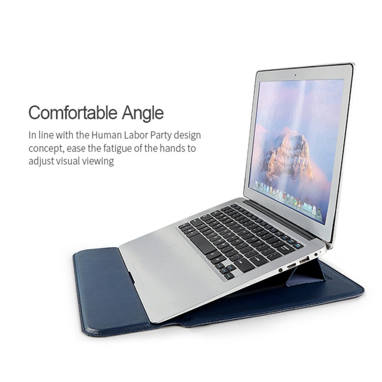 PU08 Multifunctional Notebook PU Liner Bag, Size:14.1-15.4 inch(Royal Blue) - 15 inch by PMC Jewellery | Online Shopping South Africa | PMC Jewellery | Buy Now Pay Later Mobicred