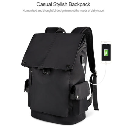 SJ02 13-15.6 inch Universal Large-capacity Laptop Backpack with USB Charging Port(Apricot) - Backpack by PMC Jewellery | Online Shopping South Africa | PMC Jewellery | Buy Now Pay Later Mobicred