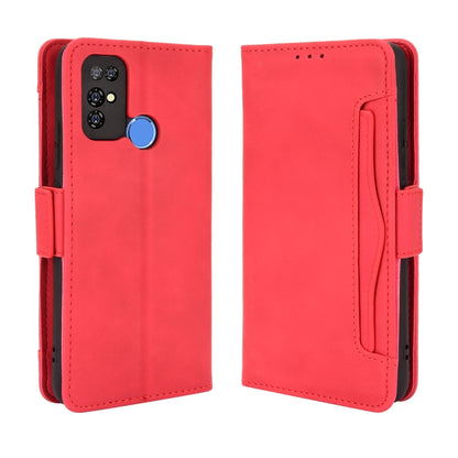 For Doogee X96 Pro Skin Feel Calf Pattern Horizontal Flip Leather Case with Holder & Card Slots & Photo Frame(Red) - More Brand by PMC Jewellery | Online Shopping South Africa | PMC Jewellery | Buy Now Pay Later Mobicred