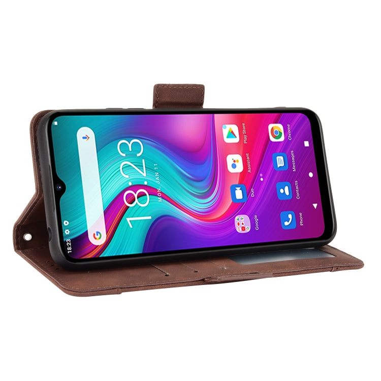 For Doogee X96 Pro Skin Feel Calf Pattern Horizontal Flip Leather Case with Holder & Card Slots & Photo Frame(Brown) - More Brand by PMC Jewellery | Online Shopping South Africa | PMC Jewellery | Buy Now Pay Later Mobicred