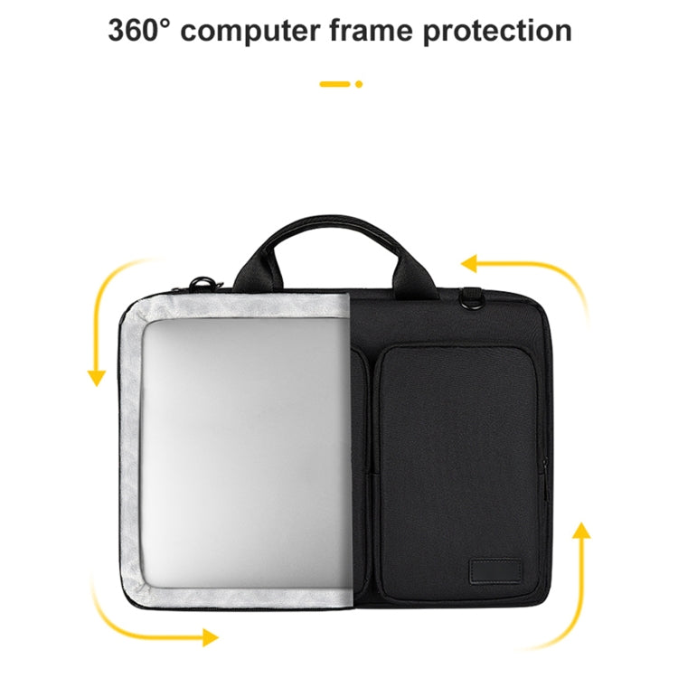 ST11 Polyester Thickened Laptop Bag with Detachable Shoulder Strap, Size:15.6 inch(Black) - free shipping - PMC Jewellery - Order now!