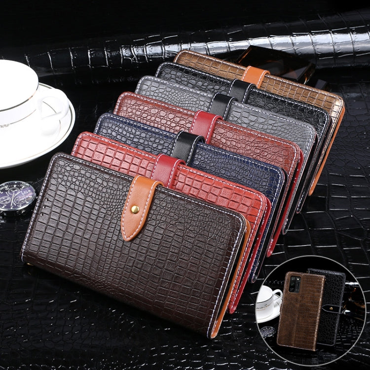 For Blackview A100 idewei Crocodile Texture Horizontal Flip Leather Case with Holder & Card Slots & Wallet(Dark Blue) - More Brand by idewei | Online Shopping South Africa | PMC TechLife | Buy Now Pay Later Mobicred