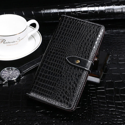 For Blackview A100 idewei Crocodile Texture Horizontal Flip Leather Case with Holder & Card Slots & Wallet(Black) - More Brand by idewei | Online Shopping South Africa | PMC Jewellery