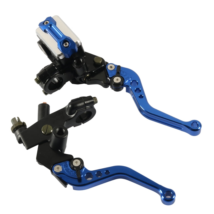 1 Pair A6313-01 22mm Motorcycle Brake and Clutch Master Cylinder Hydraulic Handbrake Handle(Blue) - Motorbike Brakes by PMC Jewellery | Online Shopping South Africa | PMC Jewellery