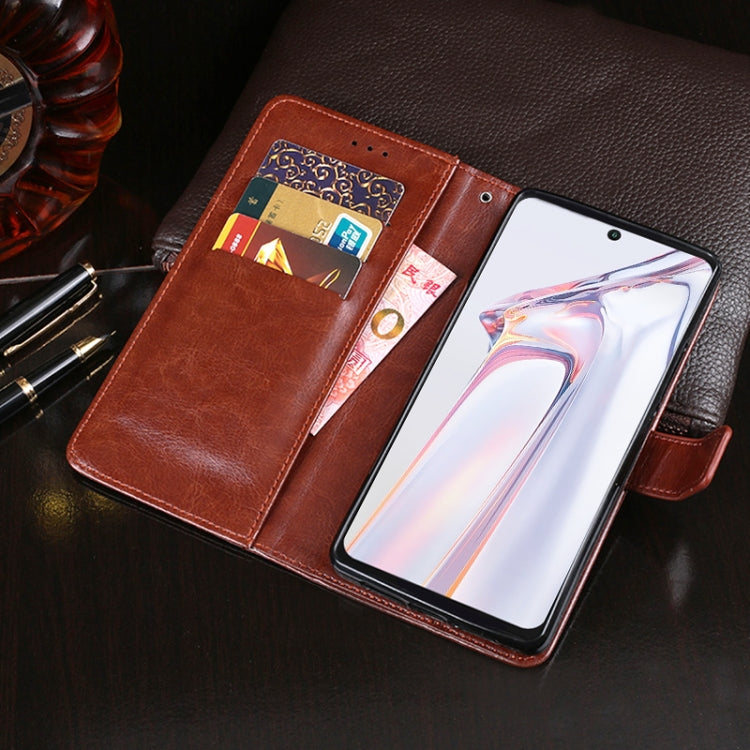 For Blackview A100 idewei Crazy Horse Texture Horizontal Flip Leather Case with Holder & Card Slots & Wallet(White) - More Brand by idewei | Online Shopping South Africa | PMC Jewellery | Buy Now Pay Later Mobicred