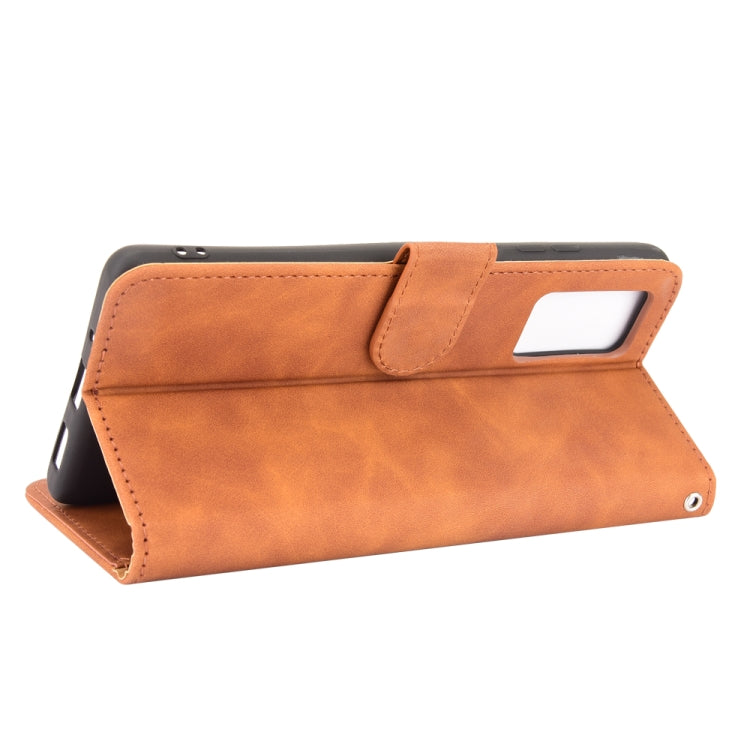 For Blackview A100 Solid Color Skin Feel Magnetic Buckle Horizontal Flip Calf Texture PU Leather Case with Holder & Card Slots & Wallet(Brown) - More Brand by PMC Jewellery | Online Shopping South Africa | PMC Jewellery | Buy Now Pay Later Mobicred