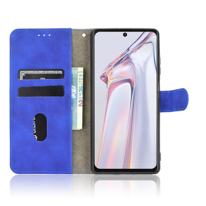 For Blackview A100 Solid Color Skin Feel Magnetic Buckle Horizontal Flip Calf Texture PU Leather Case with Holder & Card Slots & Wallet(Blue) - More Brand by PMC Jewellery | Online Shopping South Africa | PMC Jewellery | Buy Now Pay Later Mobicred