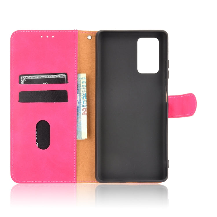 For Blackview A100 Solid Color Skin Feel Magnetic Buckle Horizontal Flip Calf Texture PU Leather Case with Holder & Card Slots & Wallet(Rose Red) - More Brand by PMC Jewellery | Online Shopping South Africa | PMC Jewellery | Buy Now Pay Later Mobicred