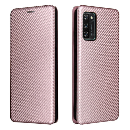 For Blackview A100 Carbon Fiber Texture Horizontal Flip TPU + PC + PU Leather Case with Card Slot(Pink) - More Brand by PMC Jewellery | Online Shopping South Africa | PMC Jewellery