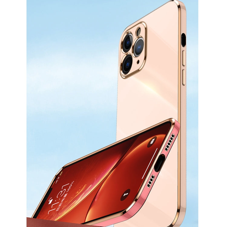 For iPhone 11 Pro XINLI Straight 6D Plating Gold Edge TPU Shockproof Case (Cherry Purple) - iPhone 11 Pro Cases by XINLI | Online Shopping South Africa | PMC Jewellery