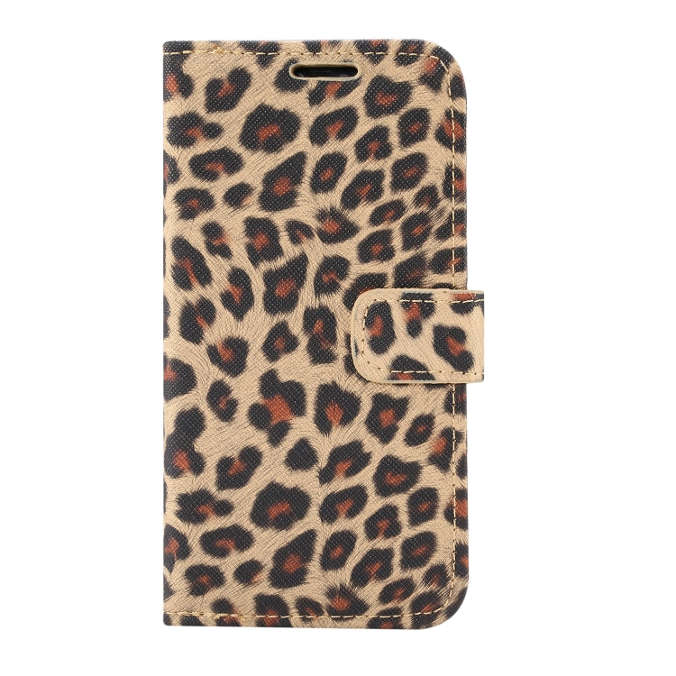 For iPhone 13 Leopard Pattern Horizontal Flip PC + PU Leather Case with Holder & Card Slots & Wallet(Yellow) - iPhone 13 Cases by PMC Jewellery | Online Shopping South Africa | PMC Jewellery