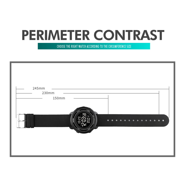 SKMEI 1736 Triplicate Round Dial Timing LED Digital Display Luminous Electronic Watch(Rose Red and White) - free shipping - PMC TechLife - Order now!