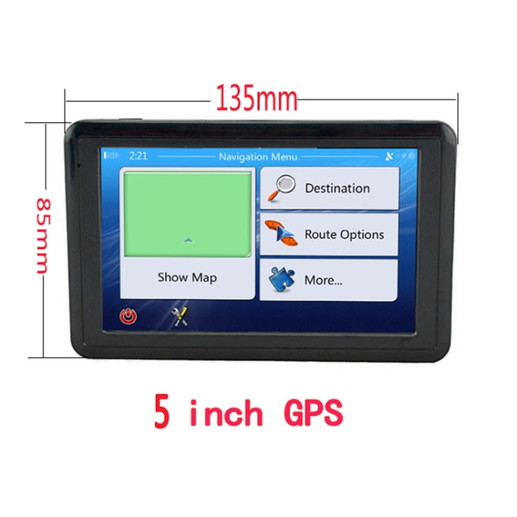 Q5 Car 5 inch HD TFT Touch Screen GPS Navigator Support TF Card / MP3 / FM Transmitter, Specification:South America Map - Car Monitor by PMC Jewellery | Online Shopping South Africa | PMC Jewellery | Buy Now Pay Later Mobicred