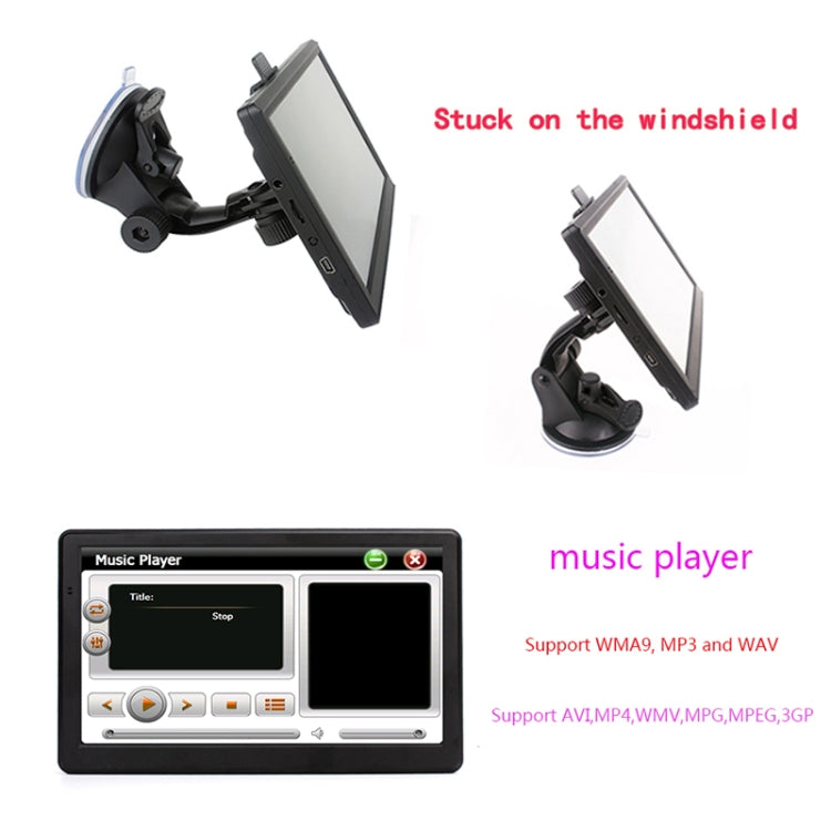 7 inch Car GPS Navigator 8G+256M Capacitive Screen High Configuration, Specification:Middle East Map - Car MP3 & MP4 & MP5 by PMC TechLife | Online Shopping South Africa | PMC TechLife | Buy Now Pay Later Mobicred