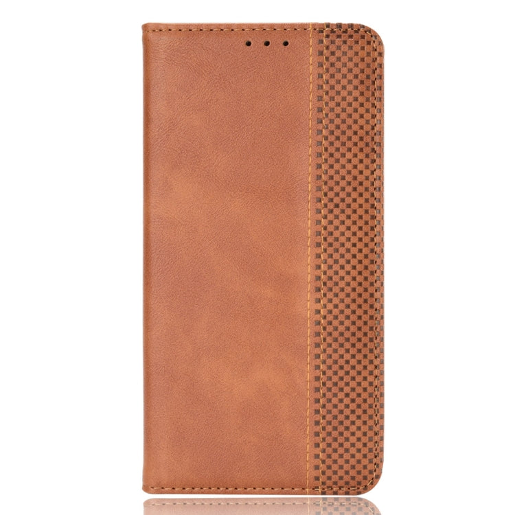 For Blackview A100 Magnetic Buckle Retro Crazy Horse Texture Horizontal Flip Leather Case with Holder & Card Slots & Photo Frame(Brown) - More Brand by PMC Jewellery | Online Shopping South Africa | PMC Jewellery | Buy Now Pay Later Mobicred