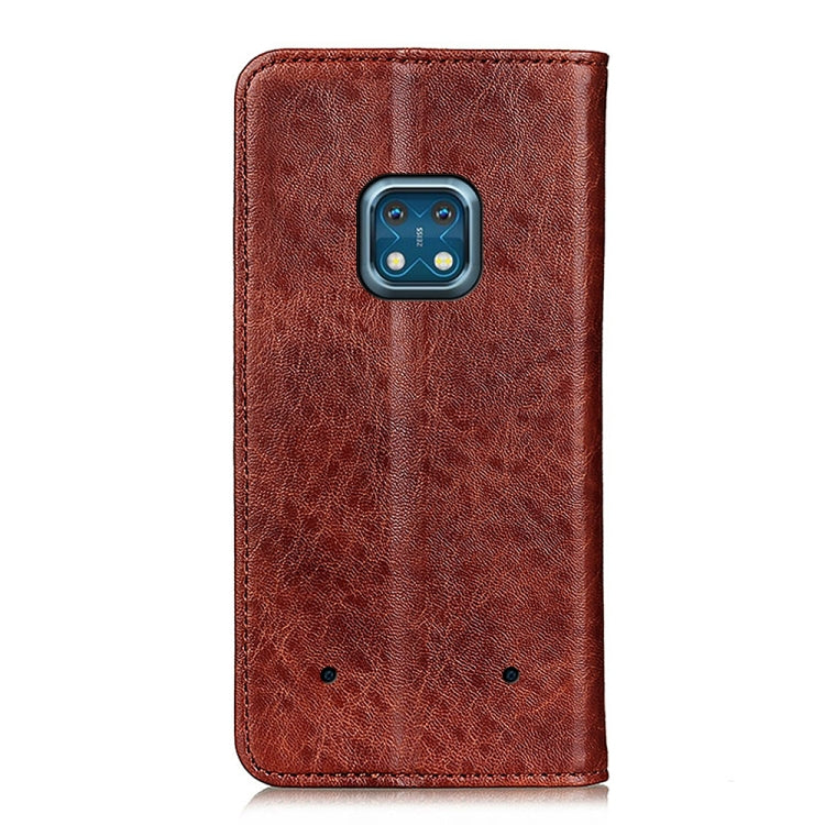 For Nokia XR20 5G Magnetic Crazy Horse Texture Horizontal Flip Leather Case with Holder & Card Slots & Wallet(Brown) - Nokia Cases by PMC Jewellery | Online Shopping South Africa | PMC Jewellery