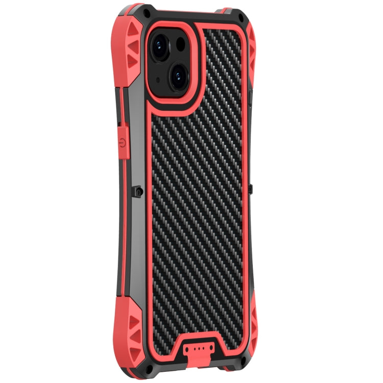 For iPhone 13 mini R-JUST AMIRA Shockproof Dustproof Waterproof Metal Protective Case (Red) - iPhone 13 mini Cases by R-JUST | Online Shopping South Africa | PMC Jewellery