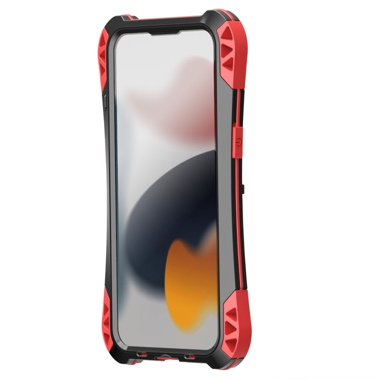 For iPhone 13 mini R-JUST AMIRA Shockproof Dustproof Waterproof Metal Protective Case (Red) - iPhone 13 mini Cases by R-JUST | Online Shopping South Africa | PMC Jewellery