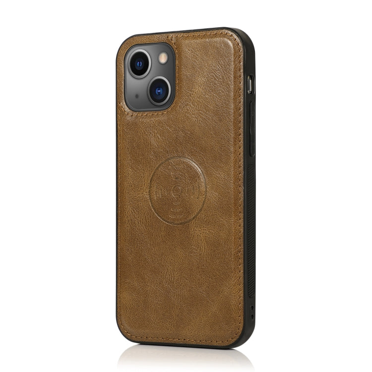 For iPhone 13 Pro Strong Magnetic Detachable Horizontal Flip Leather Case with Card Slots & Wallet (Brown) - iPhone 13 Pro Cases by PMC Jewellery | Online Shopping South Africa | PMC Jewellery