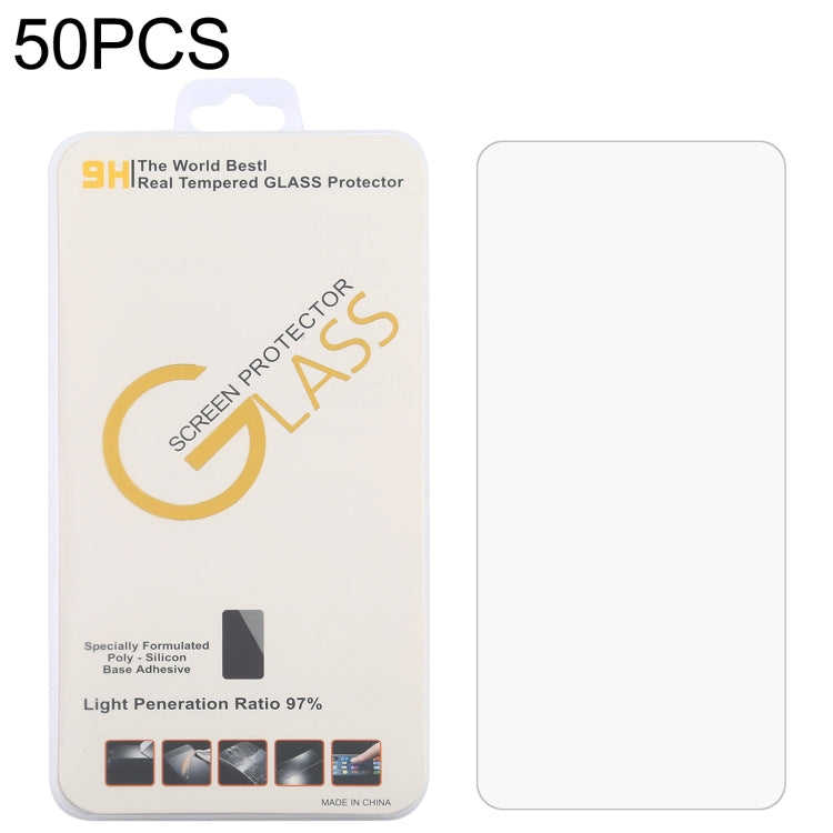 For Blackview BL5000 Dual 50 PCS 0.26mm 9H 2.5D Tempered Glass Film - For Blackview by PMC Jewellery | Online Shopping South Africa | PMC Jewellery