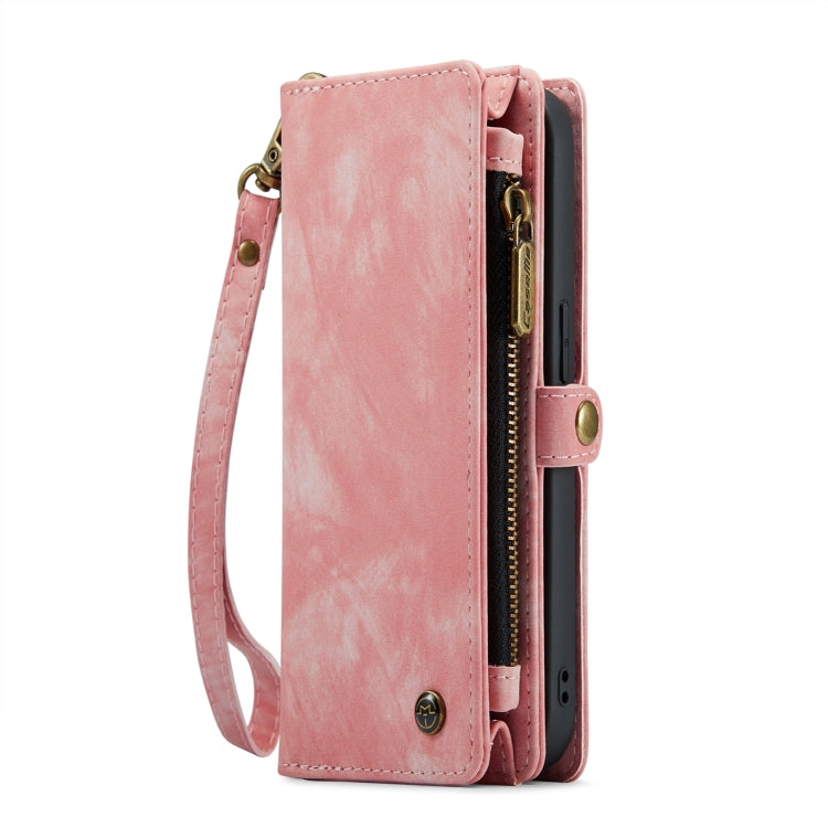 For iPhone 13 Pro Max CaseMe-008 Detachable Multifunctional Horizontal Flip Leather Case(Pink) - iPhone 13 Pro Max Cases by CaseMe | Online Shopping South Africa | PMC Jewellery | Buy Now Pay Later Mobicred