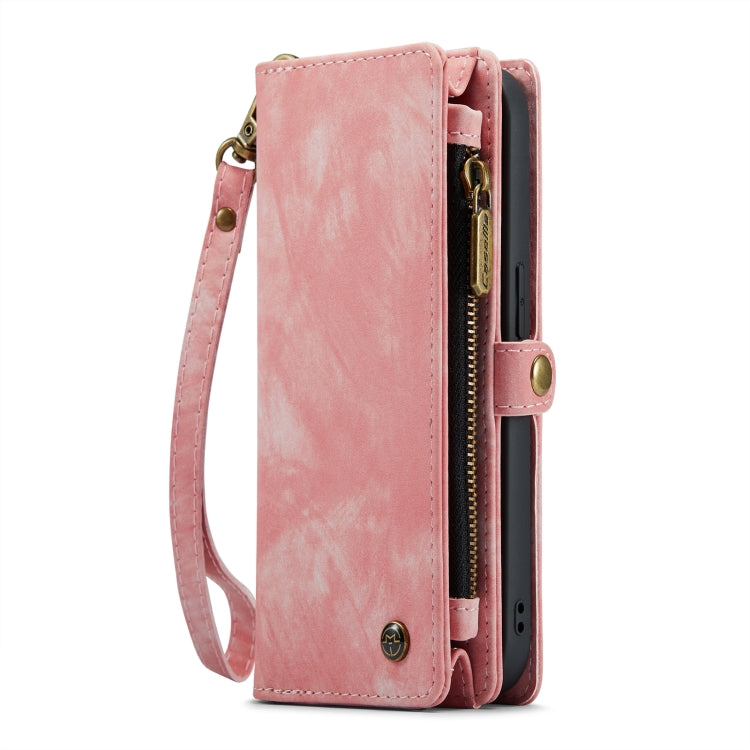 For iPhone 13 CaseMe-008 Detachable Multifunctional Horizontal Flip Leather Case(Pink) - free shipping - PMC Jewellery - Order now!