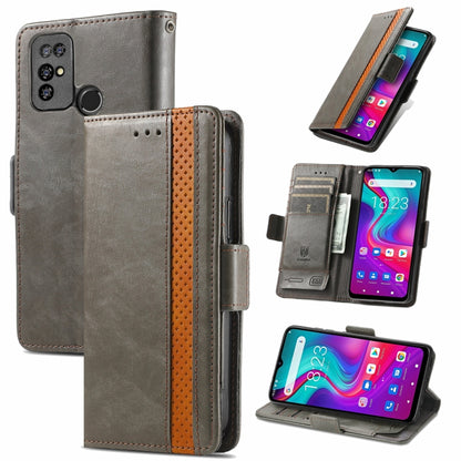 For Doogee X96 Pro CaseNeo Business Splicing Dual Magnetic Buckle Horizontal Flip PU Leather Case with Holder & Card Slots & Wallet(Grey) - More Brand by PMC Jewellery | Online Shopping South Africa | PMC Jewellery | Buy Now Pay Later Mobicred