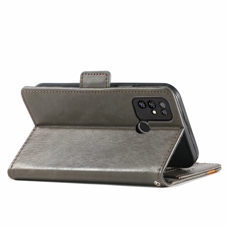 For Doogee X96 Pro CaseNeo Business Splicing Dual Magnetic Buckle Horizontal Flip PU Leather Case with Holder & Card Slots & Wallet(Grey) - More Brand by PMC Jewellery | Online Shopping South Africa | PMC Jewellery | Buy Now Pay Later Mobicred