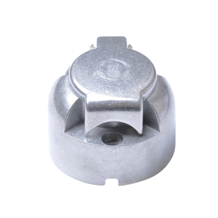 A0201 12V 7 Pin Round Plug Female Metal Trailer Adapter Connector Boat Carvan EU Plug - Terminal connectors by PMC Jewellery | Online Shopping South Africa | PMC Jewellery | Buy Now Pay Later Mobicred