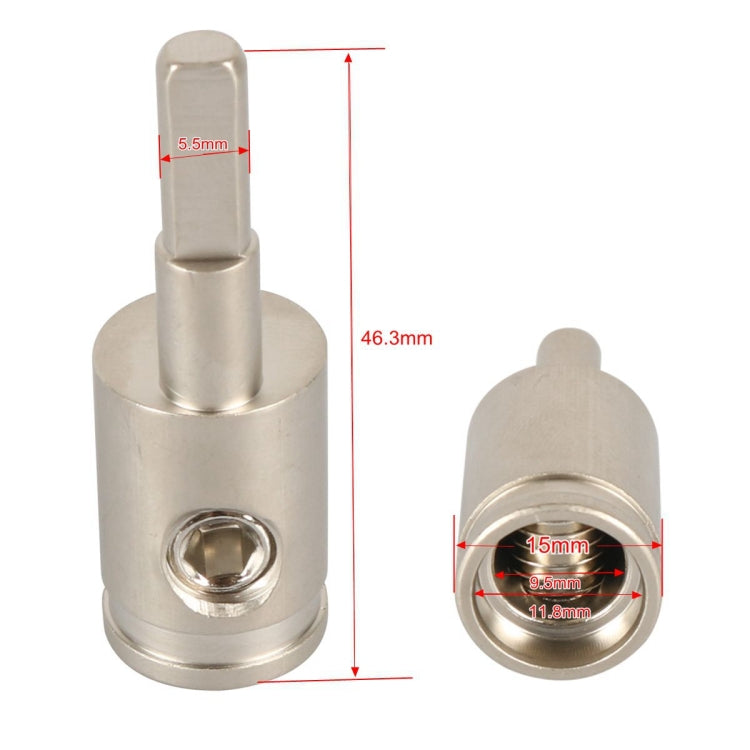 A5659-01 Car Small Size Nickel-plated Brass 4GA to 8GA Audio Terminal Block - Terminal connectors by PMC Jewellery | Online Shopping South Africa | PMC Jewellery | Buy Now Pay Later Mobicred