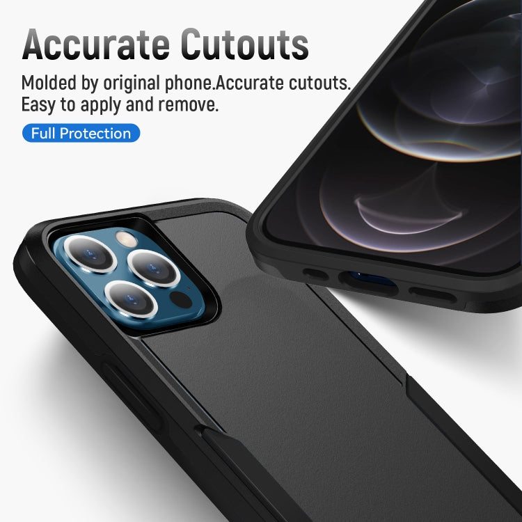 For iPhone 13 Pro Max Pioneer Armor Heavy Duty Shockproof Phone Case (Black) - free shipping - PMC TechLife - Order now!