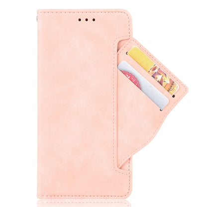 For Doogee N40 Pro Skin Feel Calf Pattern Horizontal Flip Leather Case with Holder & Card Slots & Photo Frame(Pink) - More Brand by PMC Jewellery | Online Shopping South Africa | PMC Jewellery | Buy Now Pay Later Mobicred