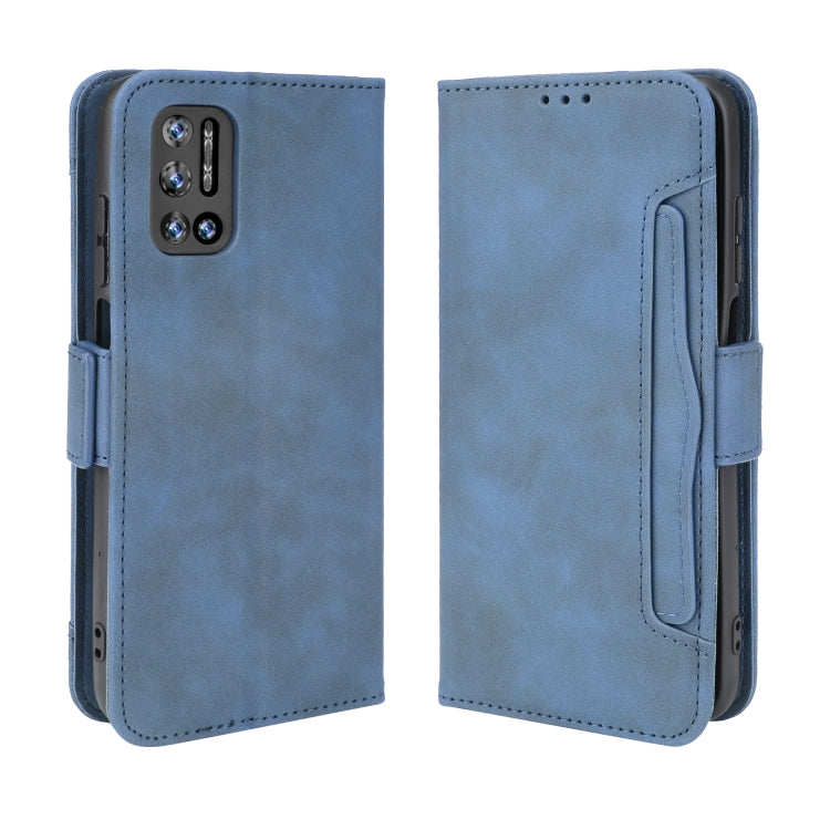 For Doogee N40 Pro Skin Feel Calf Pattern Horizontal Flip Leather Case with Holder & Card Slots & Photo Frame(Blue) - More Brand by PMC Jewellery | Online Shopping South Africa | PMC Jewellery | Buy Now Pay Later Mobicred