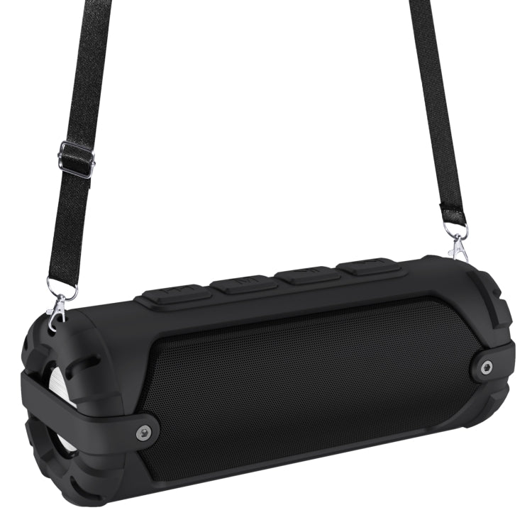 New Rixing NR-6013 Bluetooth 5.0 Portable Outdoor Wireless Bluetooth Speaker with Shoulder Strap(Black) - Desktop Speaker by NewRixing | Online Shopping South Africa | PMC Jewellery | Buy Now Pay Later Mobicred