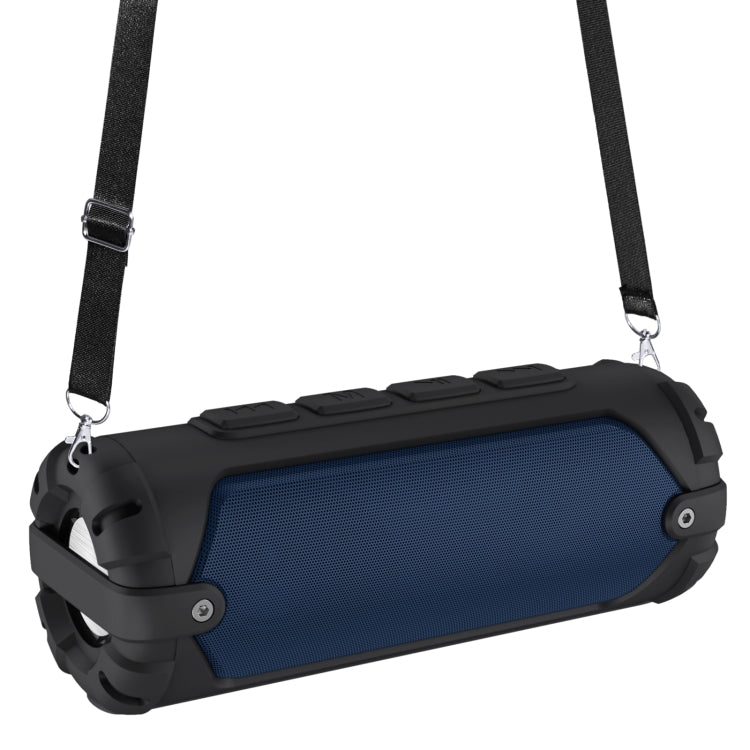 New Rixing NR-6013 Bluetooth 5.0 Portable Outdoor Wireless Bluetooth Speaker with Shoulder Strap(Blue) - Desktop Speaker by NewRixing | Online Shopping South Africa | PMC Jewellery | Buy Now Pay Later Mobicred