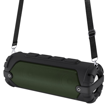 New Rixing NR-6013 Bluetooth 5.0 Portable Outdoor Wireless Bluetooth Speaker with Shoulder Strap(Green) - Desktop Speaker by NewRixing | Online Shopping South Africa | PMC Jewellery | Buy Now Pay Later Mobicred