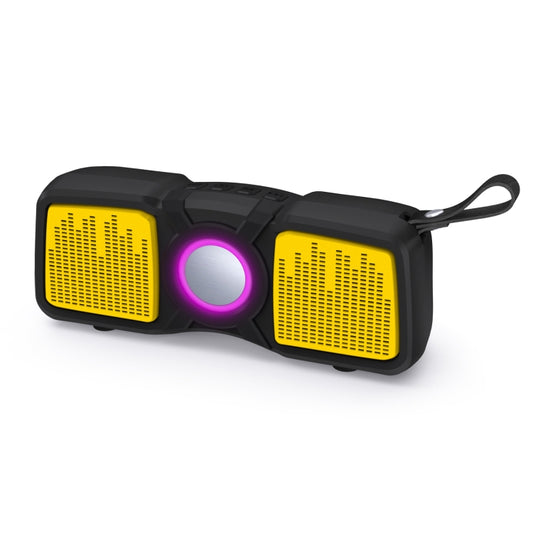 New Rixing NR-9011 Bluetooth 5.0 Portable Outdoor Wireless Bluetooth Speaker(Yellow) - Desktop Speaker by NewRixing | Online Shopping South Africa | PMC Jewellery | Buy Now Pay Later Mobicred