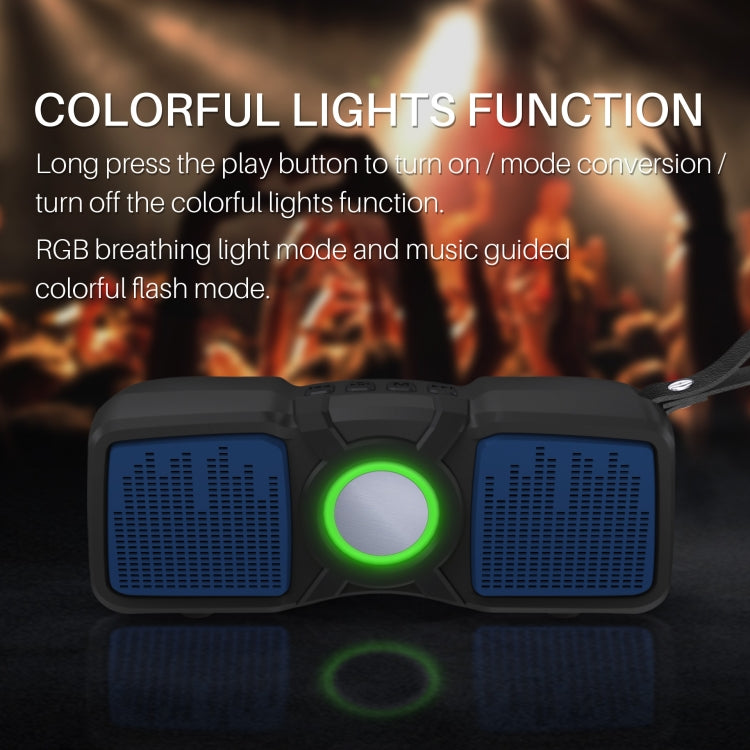 New Rixing NR-9011 Bluetooth 5.0 Portable Outdoor Wireless Bluetooth Speaker(Blue) - free shipping - PMC Jewellery - Order now!