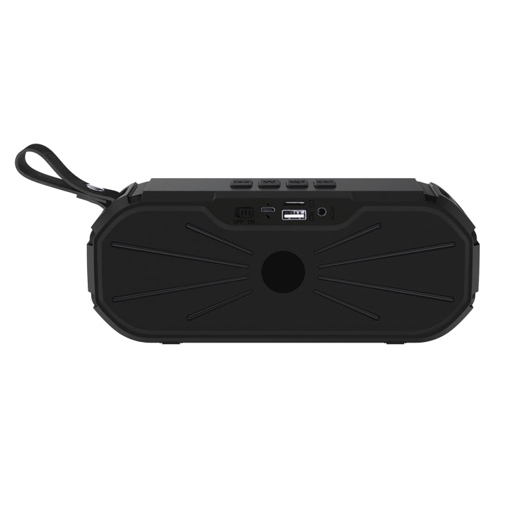 New Rixing NR-9012 Bluetooth 5.0 Portable Outdoor Wireless Bluetooth Speaker(Black) - Desktop Speaker by NewRixing | Online Shopping South Africa | PMC Jewellery | Buy Now Pay Later Mobicred