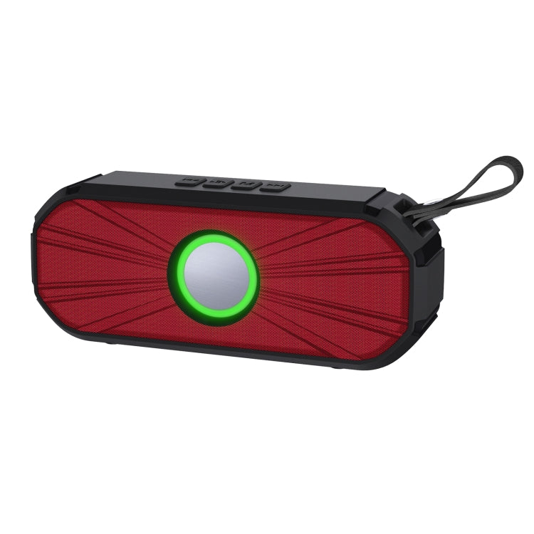 New Rixing NR-9012 Bluetooth 5.0 Portable Outdoor Wireless Bluetooth Speaker(Red) - Desktop Speaker by NewRixing | Online Shopping South Africa | PMC Jewellery | Buy Now Pay Later Mobicred