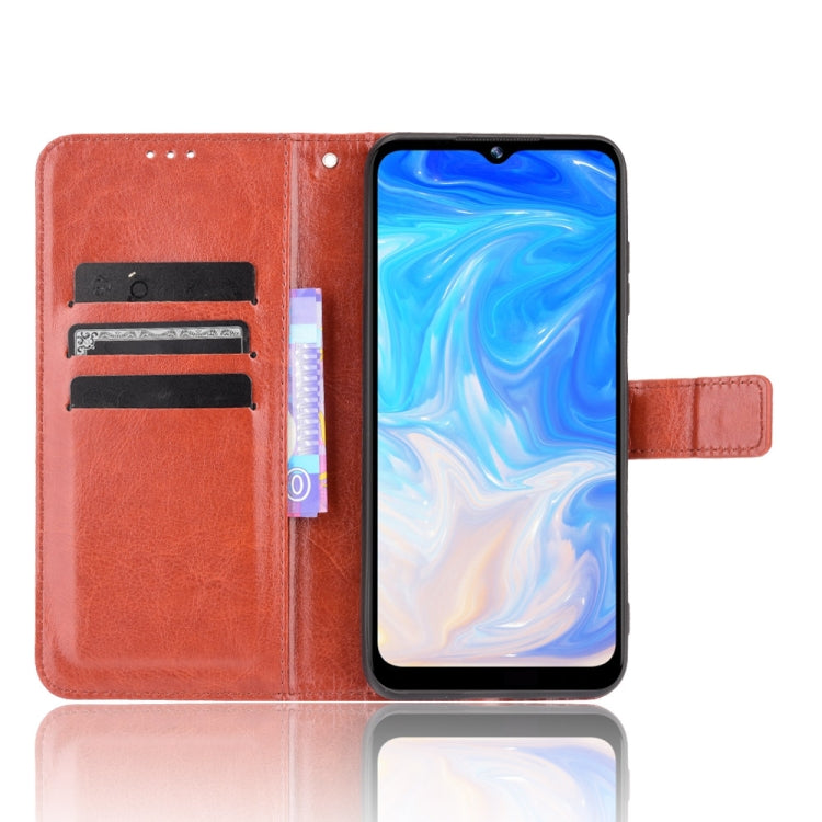 For Doogee N40 Pro Crazy Horse Texture Horizontal Flip Leather Case with Holder & Card Slots & Lanyard(Brown) - More Brand by PMC Jewellery | Online Shopping South Africa | PMC Jewellery | Buy Now Pay Later Mobicred