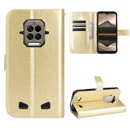 For Doogee S86 / S86 Pro Crazy Horse Texture Horizontal Flip Leather Case with Holder & Card Slots & Lanyard(Gold) - More Brand by PMC Jewellery | Online Shopping South Africa | PMC Jewellery | Buy Now Pay Later Mobicred