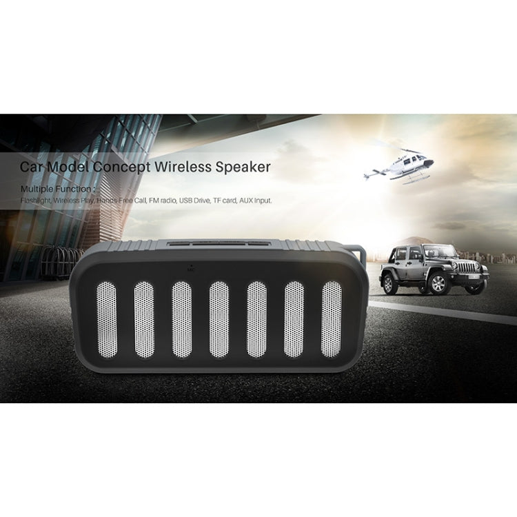 NewRixing NR-2013 TWS Car Exhaust Duct-shaped Bluetooth Speaker(Blue) - Desktop Speaker by NewRixing | Online Shopping South Africa | PMC Jewellery | Buy Now Pay Later Mobicred